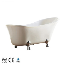 Classical Hotel Is Comfortable White Soaking Indoor Shower Room Acrylic Bathtub